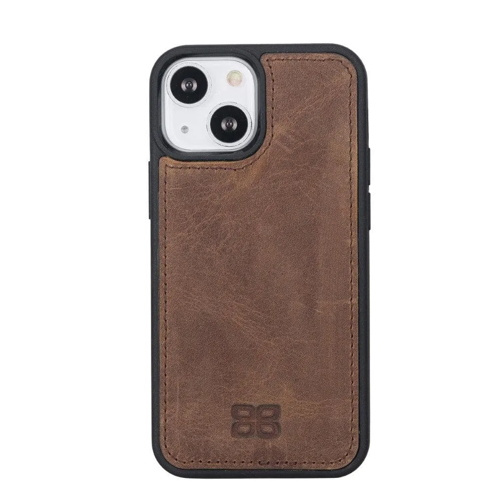 Apple iPhone 13 Series Leather Case with Flexible Back Cover