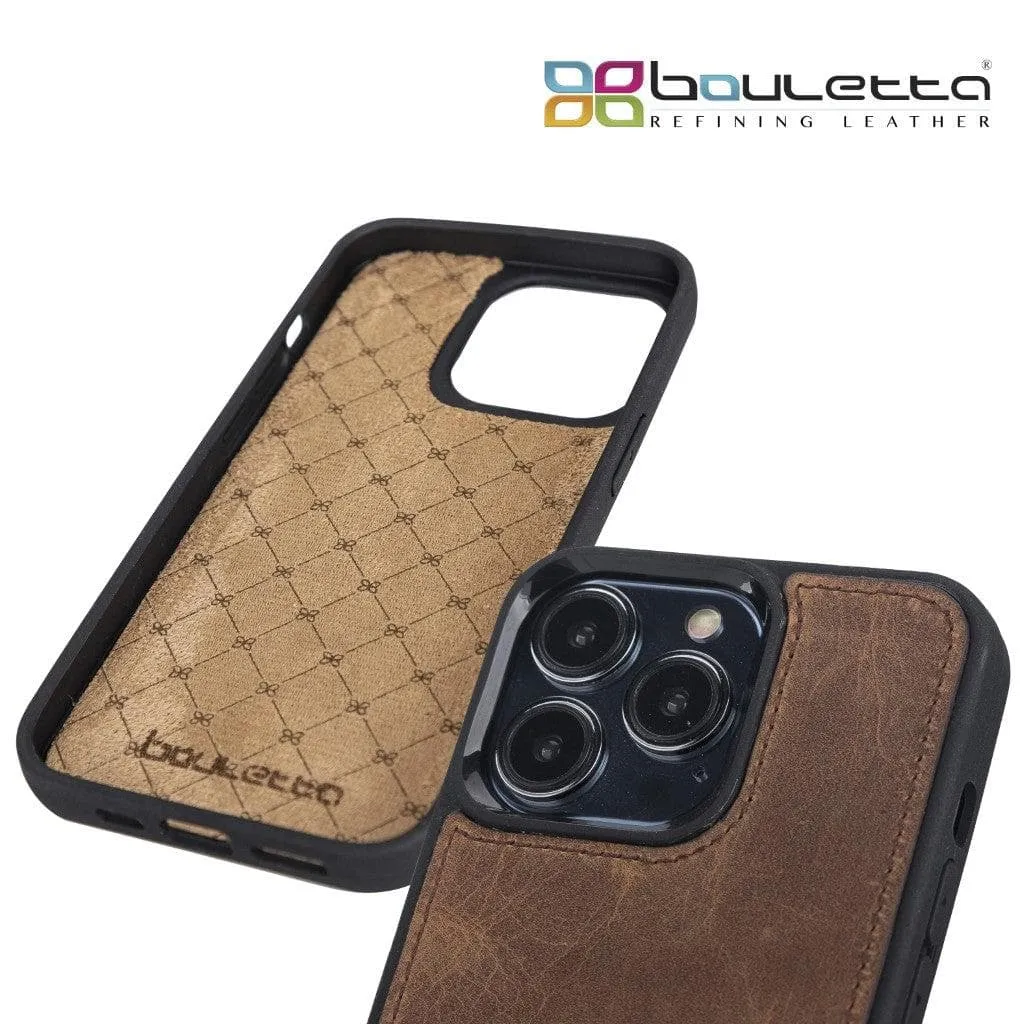 Apple iPhone 13 Series Leather Case with Flexible Back Cover