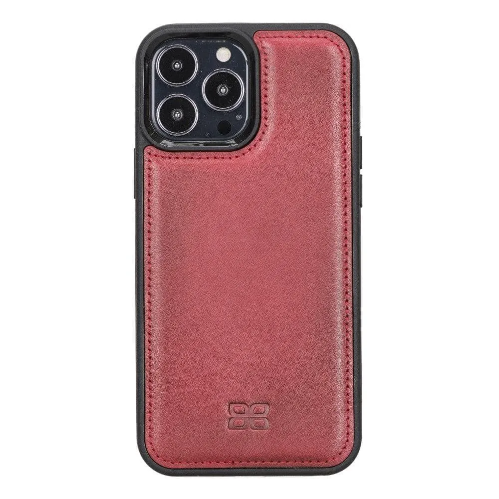 Apple iPhone 13 Series Leather Case with Flexible Back Cover