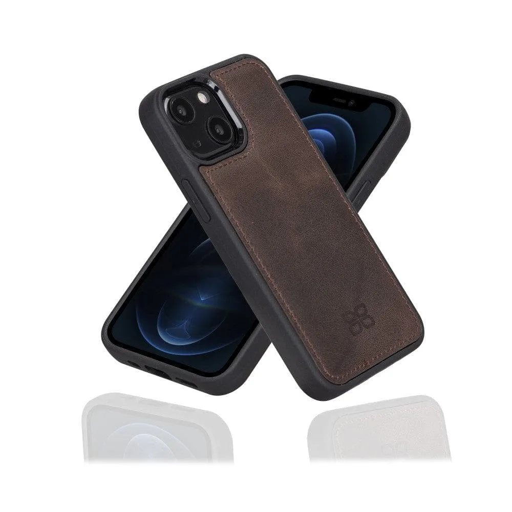 Apple iPhone 13 Series Leather Case with Flexible Back Cover