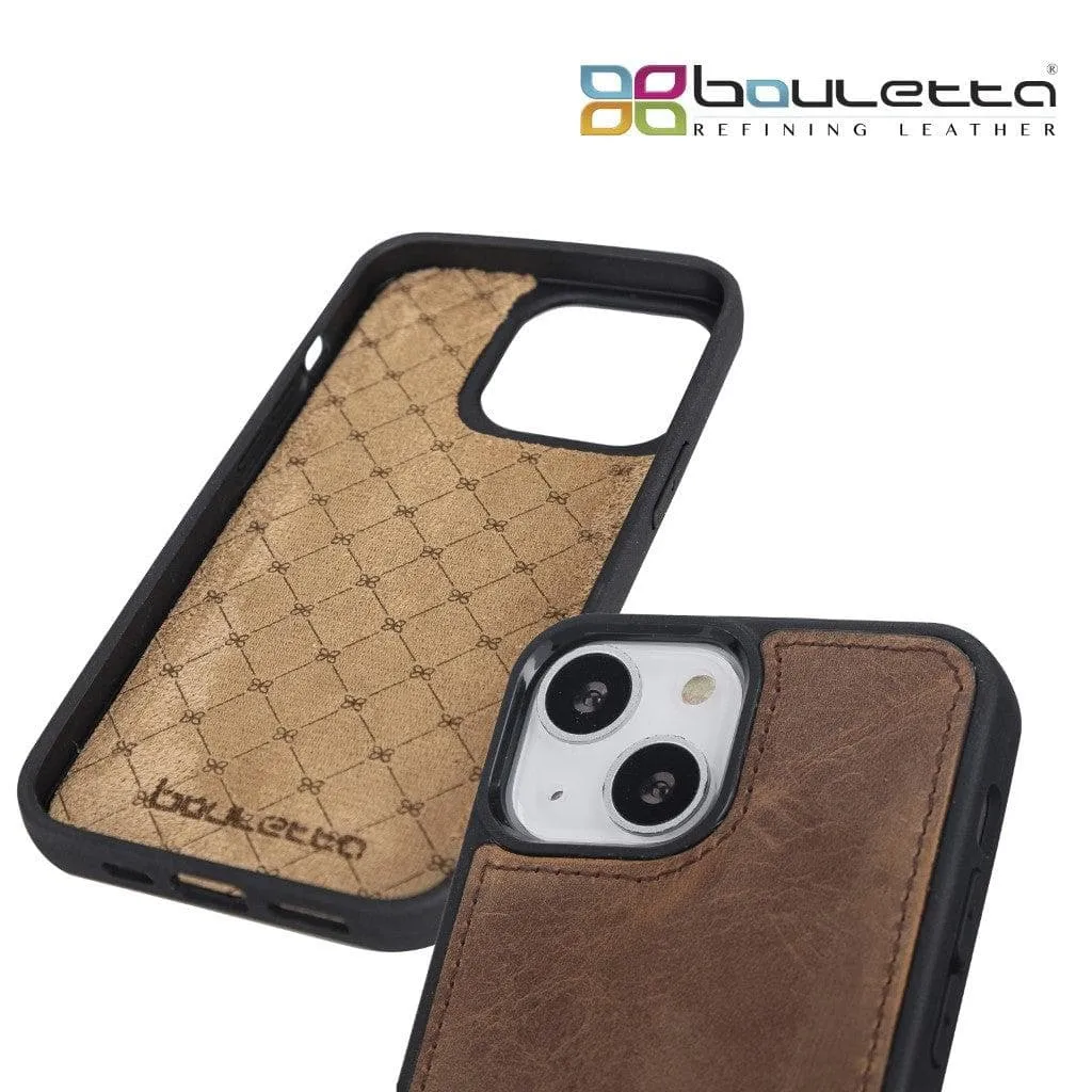 Apple iPhone 13 Series Leather Case with Flexible Back Cover