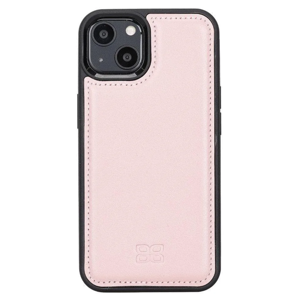 Apple iPhone 13 Series Leather Case with Flexible Back Cover