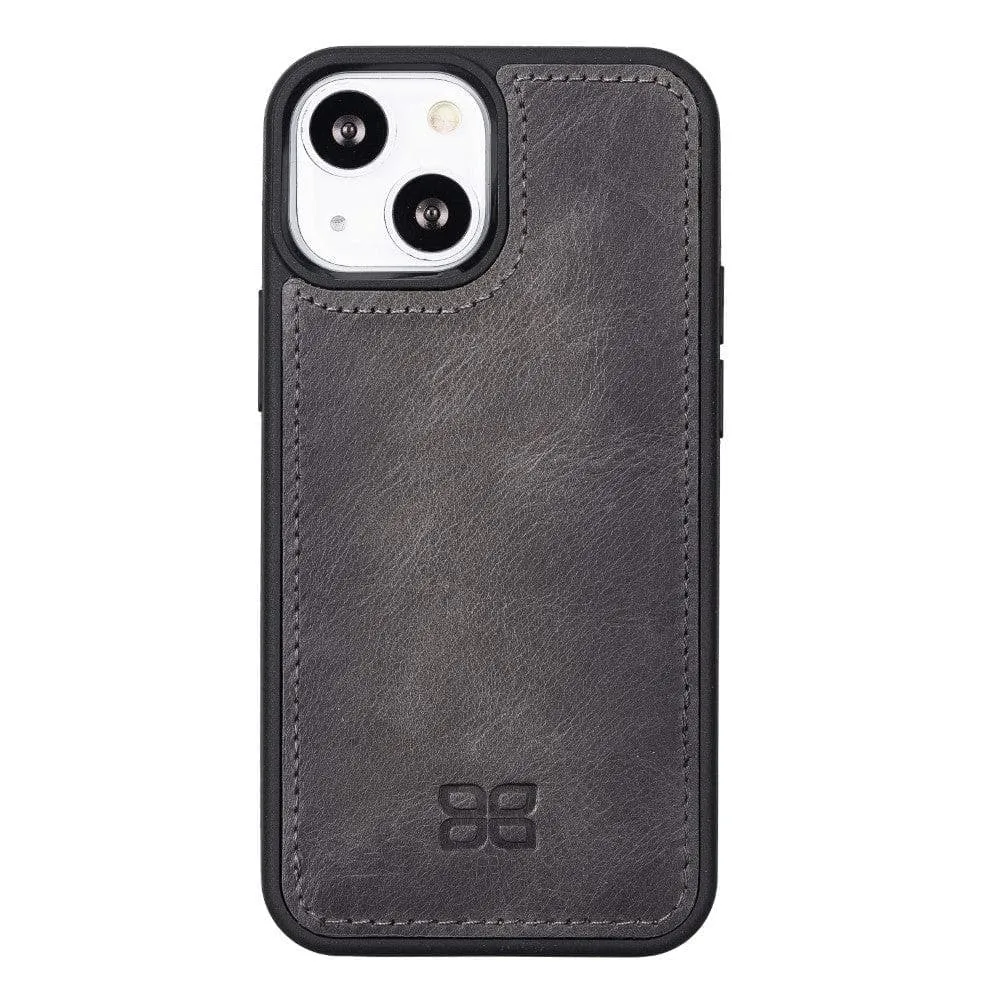 Apple iPhone 13 Series Leather Case with Flexible Back Cover