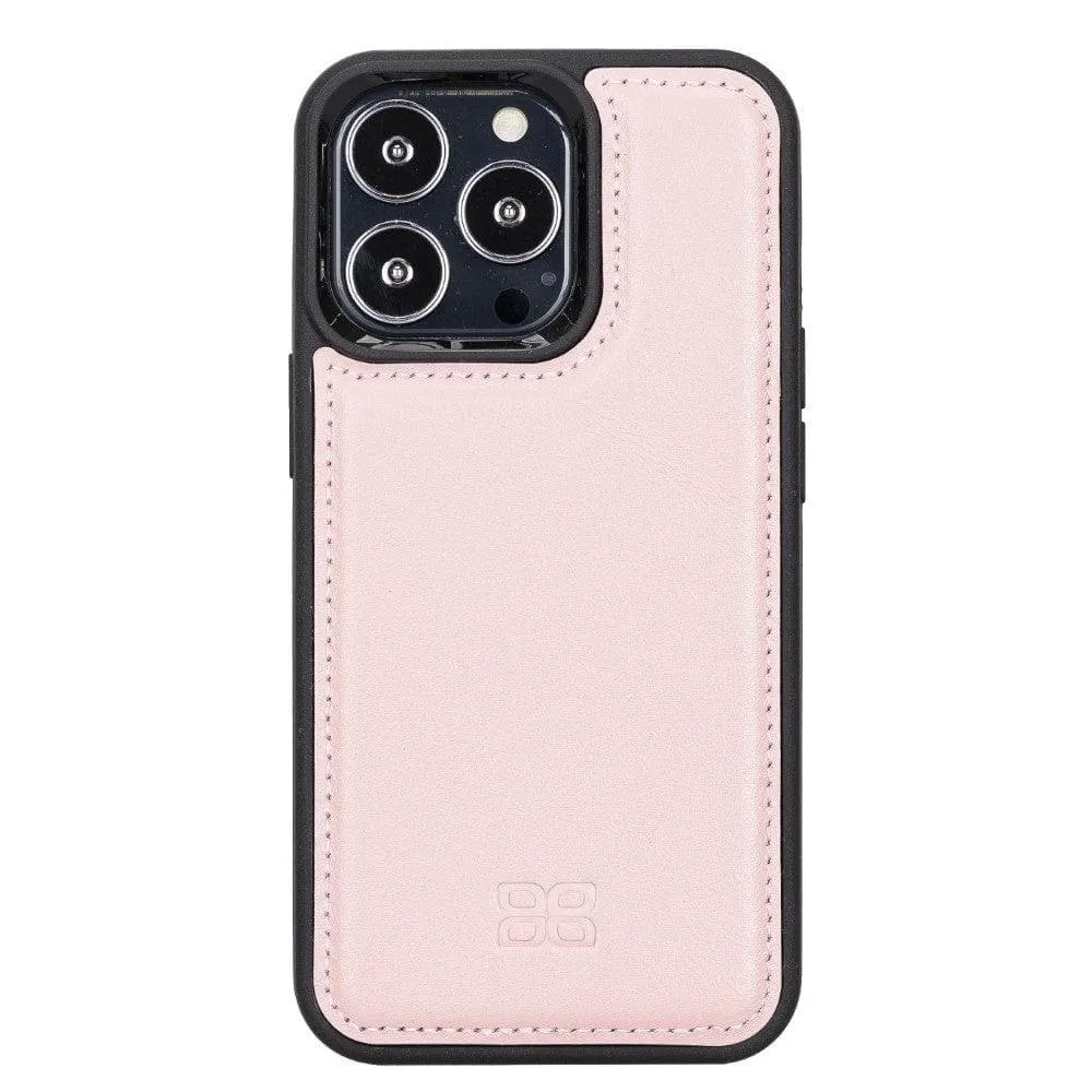 Apple iPhone 13 Series Leather Case with Flexible Back Cover