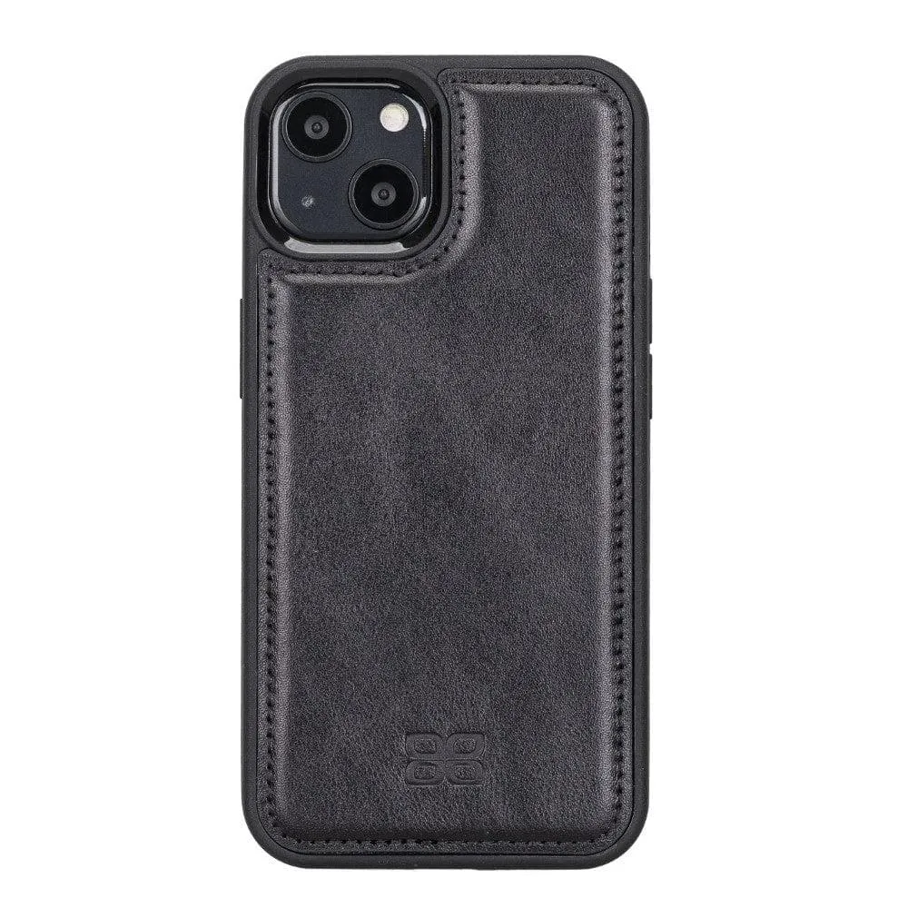 Apple iPhone 13 Series Leather Case with Flexible Back Cover