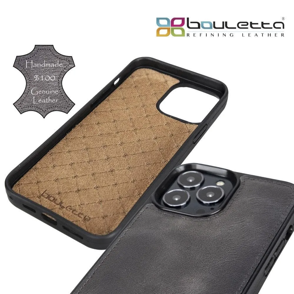 Apple iPhone 13 Series Leather Case with Flexible Back Cover