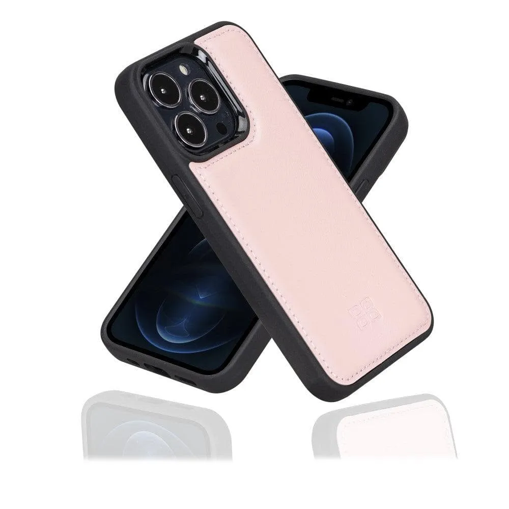 Apple iPhone 13 Series Leather Case with Flexible Back Cover