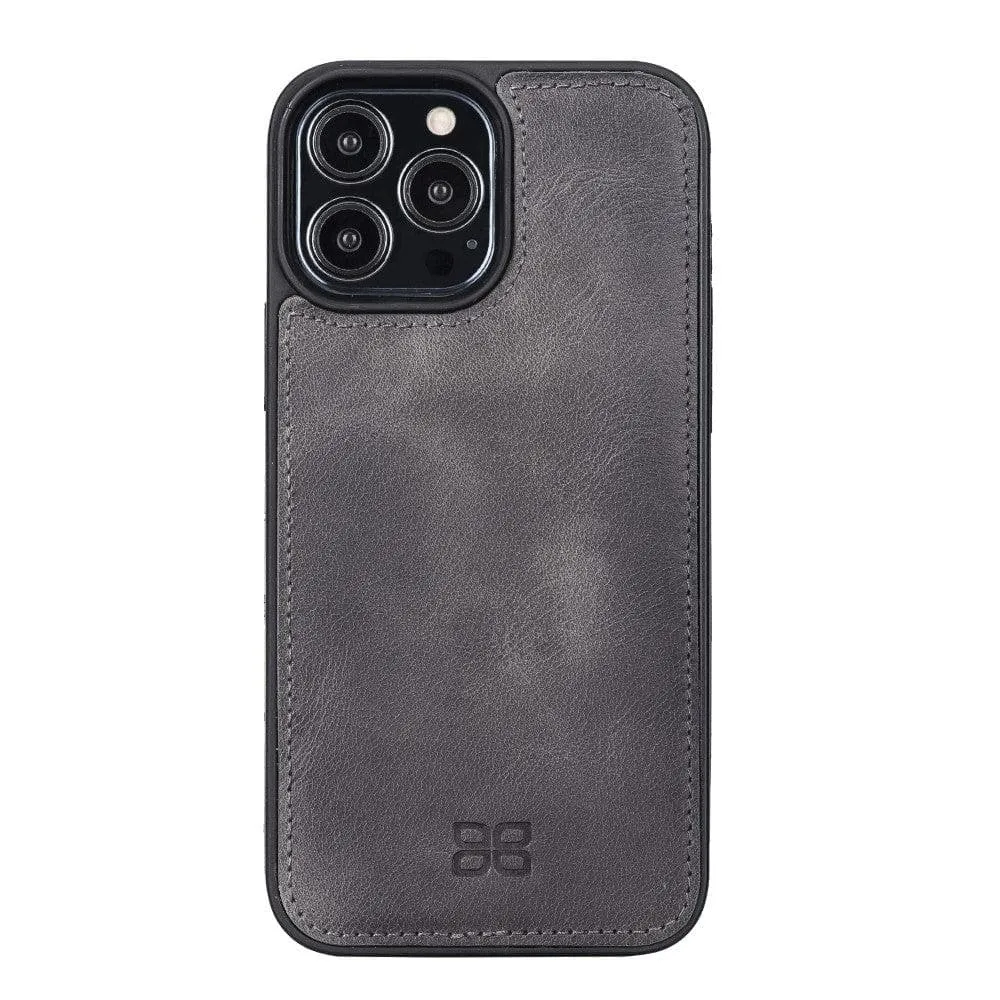 Apple iPhone 13 Series Leather Case with Flexible Back Cover