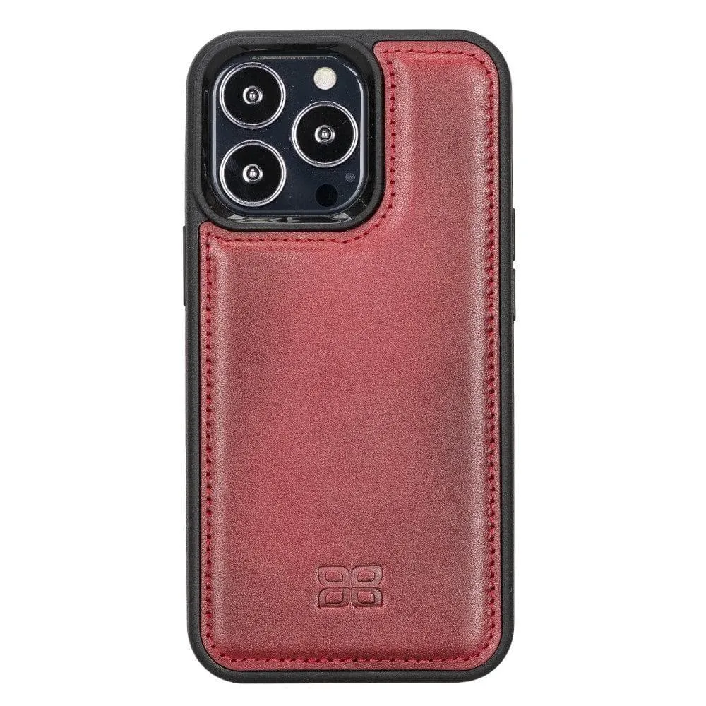 Apple iPhone 13 Series Leather Case with Flexible Back Cover