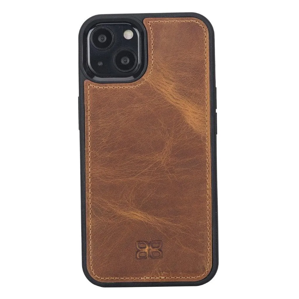 Apple iPhone 13 Series Leather Case with Flexible Back Cover