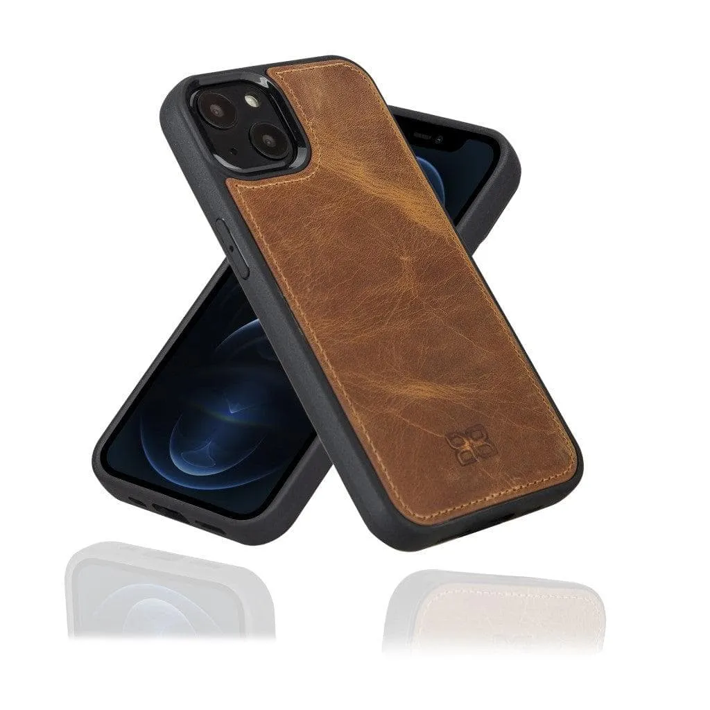 Apple iPhone 13 Series Leather Case with Flexible Back Cover