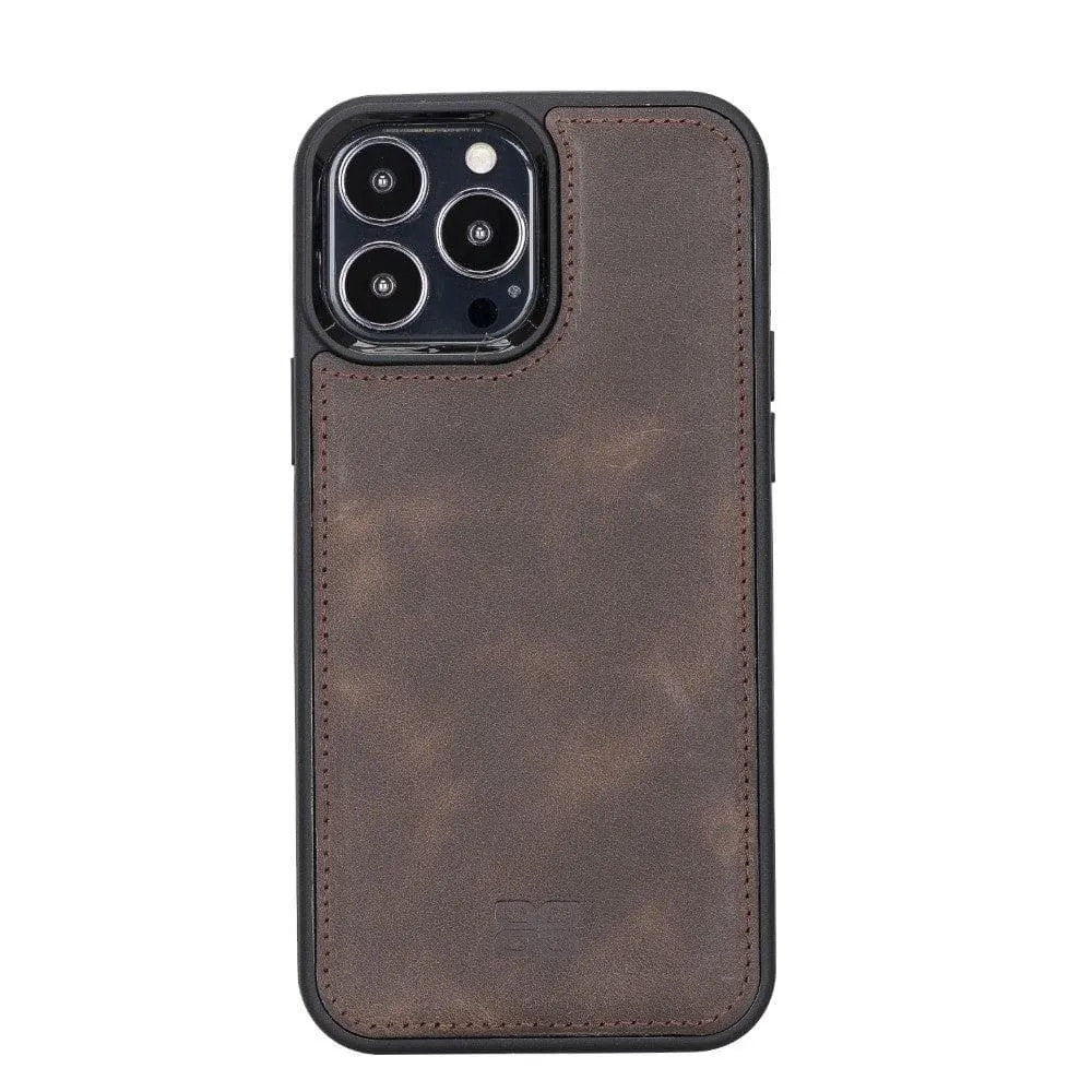 Apple iPhone 13 Series Leather Case with Flexible Back Cover