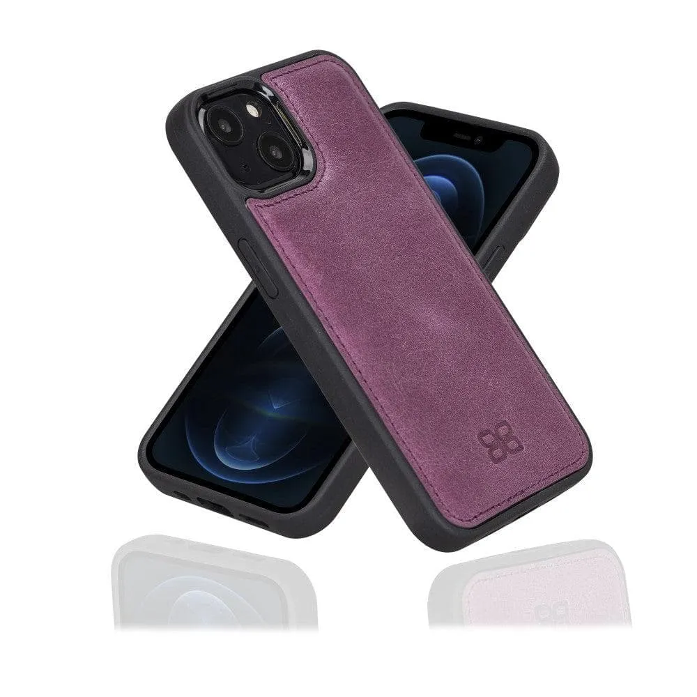 Apple iPhone 13 Series Leather Case with Flexible Back Cover
