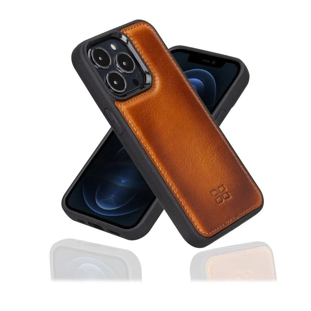 Apple iPhone 13 Series Leather Case with Flexible Back Cover