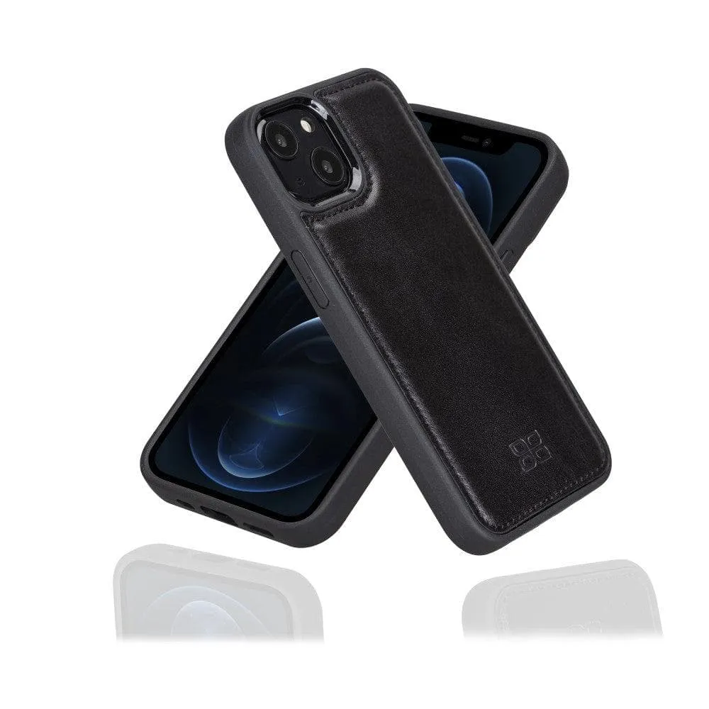 Apple iPhone 13 Series Leather Case with Flexible Back Cover