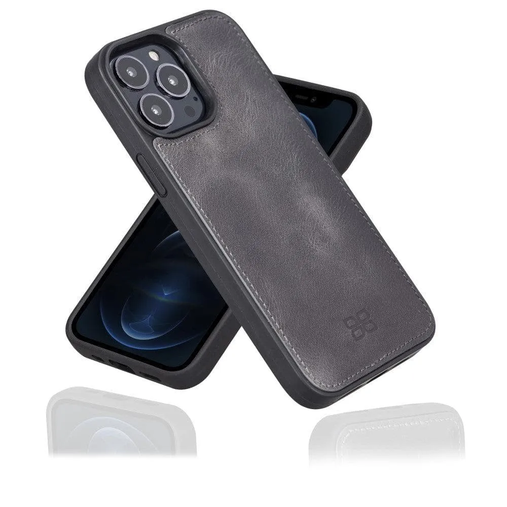 Apple iPhone 13 Series Leather Case with Flexible Back Cover