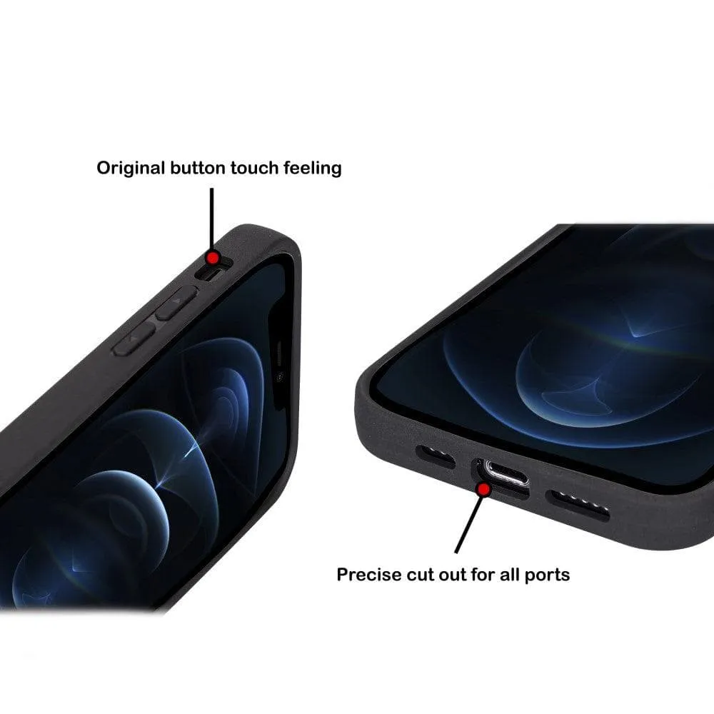 Apple iPhone 13 Series Leather Case with Flexible Back Cover