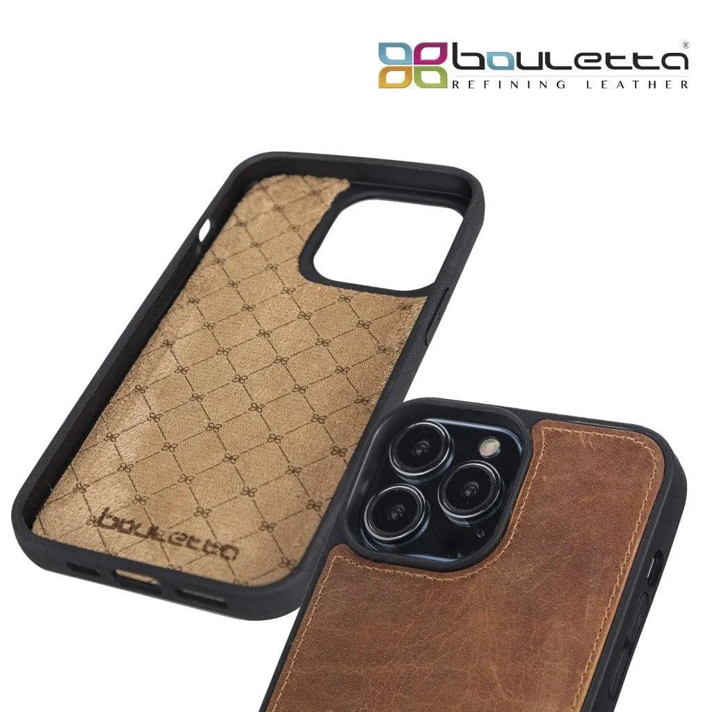 Apple iPhone 13 Series Leather Case with Flexible Back Cover