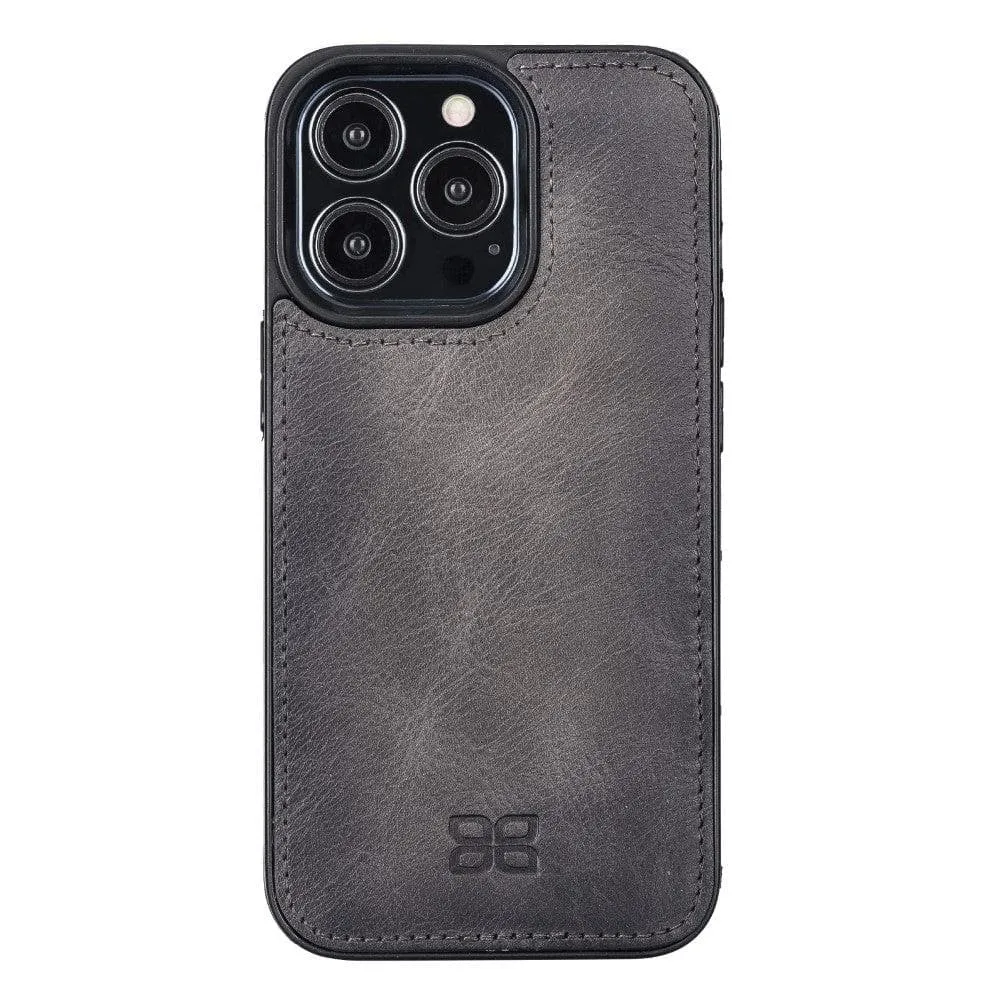 Apple iPhone 13 Series Leather Case with Flexible Back Cover