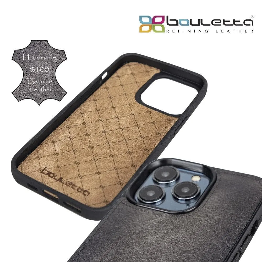 Apple iPhone 13 Series Leather Case with Flexible Back Cover