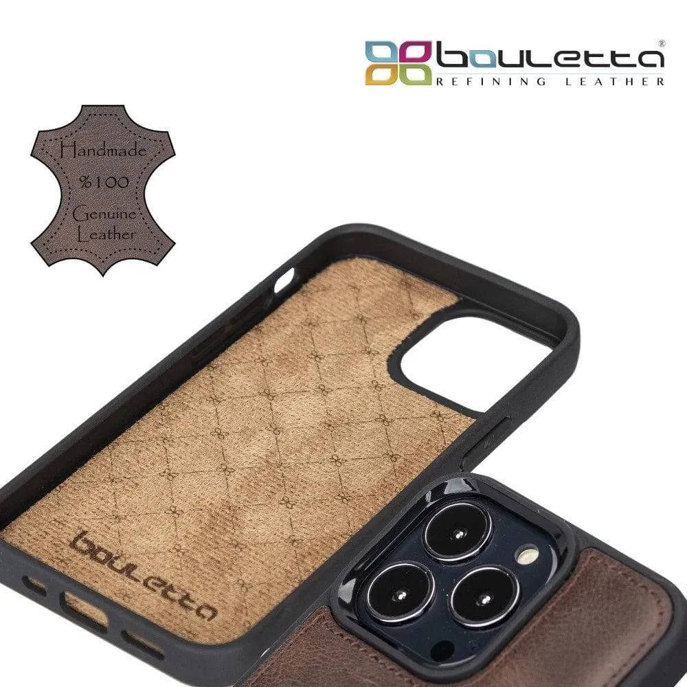 Apple iPhone 13 Series Leather Case with Flexible Back Cover