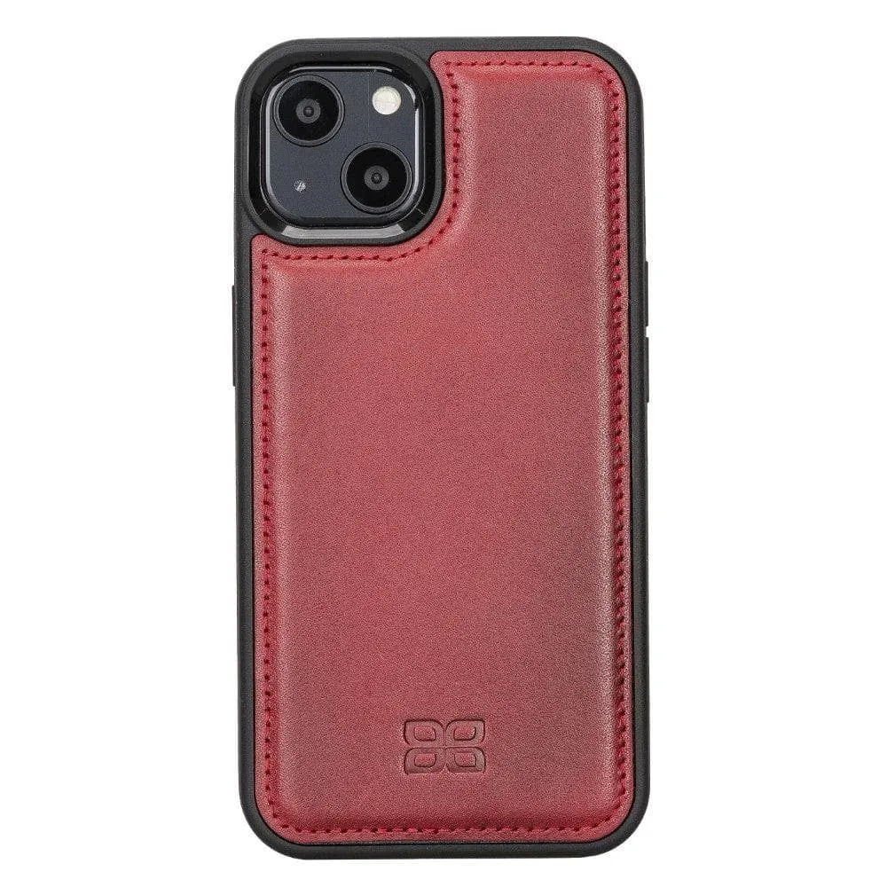 Apple iPhone 13 Series Leather Case with Flexible Back Cover