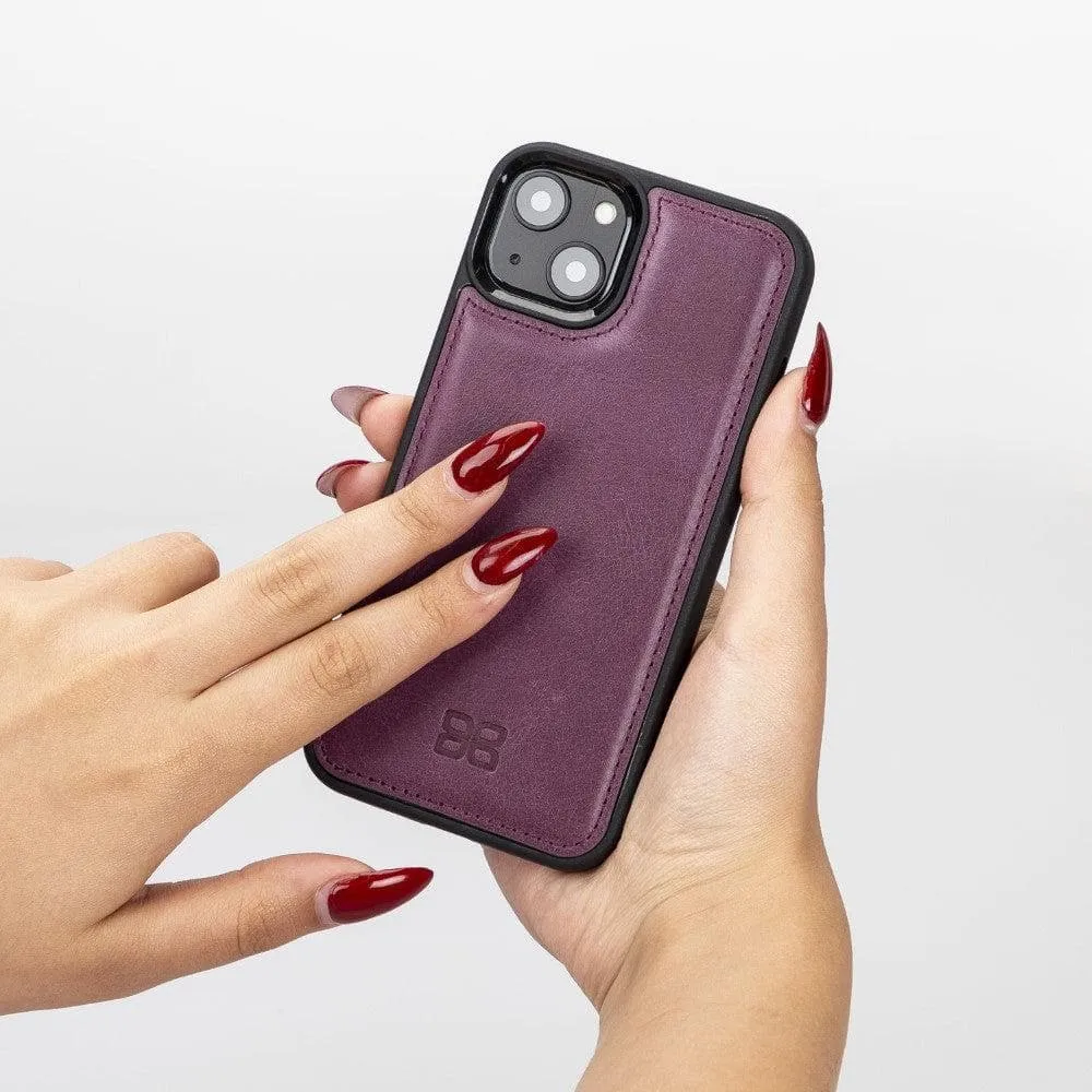 Apple iPhone 13 Series Leather Case with Flexible Back Cover