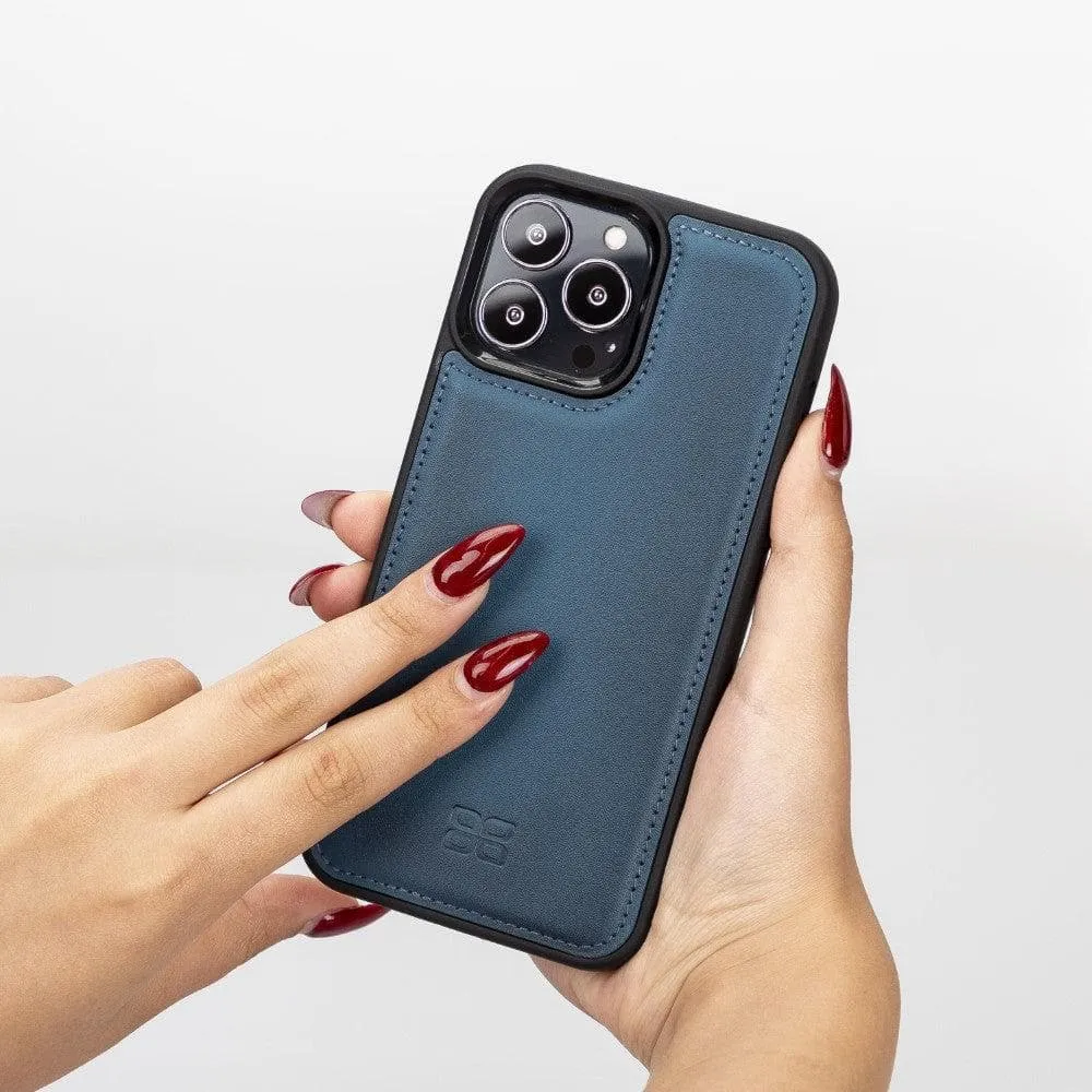 Apple iPhone 13 Series Leather Case with Flexible Back Cover