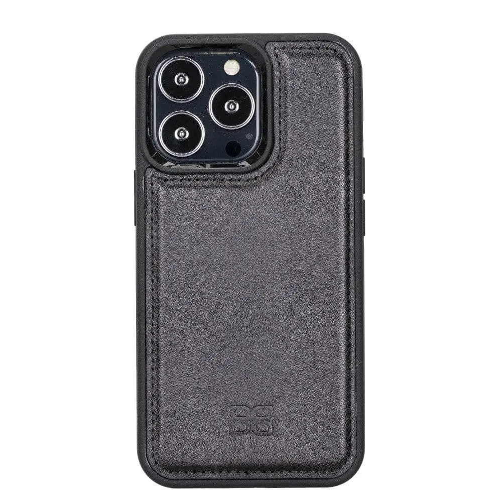 Apple iPhone 13 Series Leather Case with Flexible Back Cover