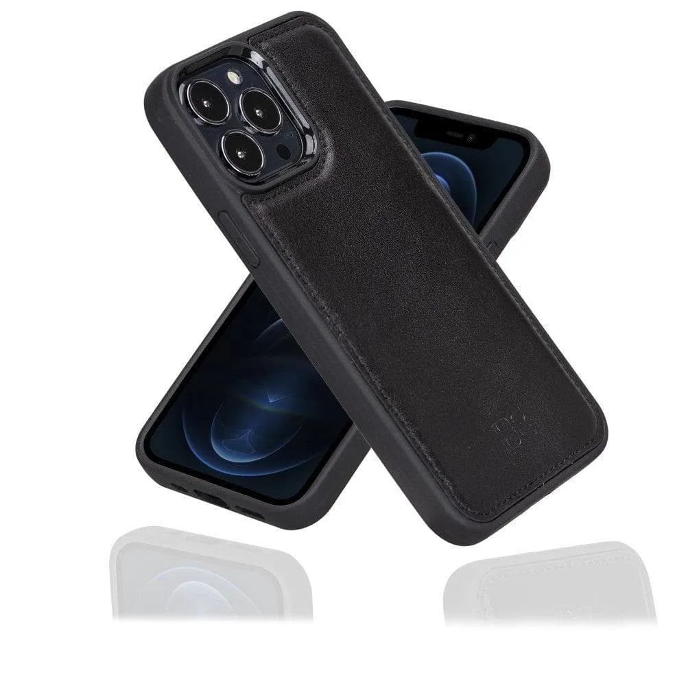 Apple iPhone 13 Series Leather Case with Flexible Back Cover