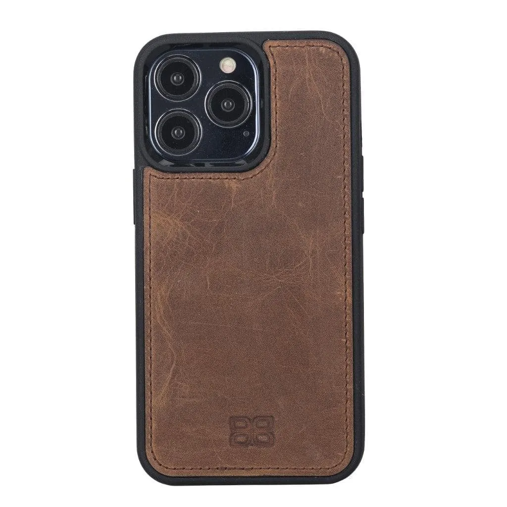 Apple iPhone 13 Series Leather Case with Flexible Back Cover