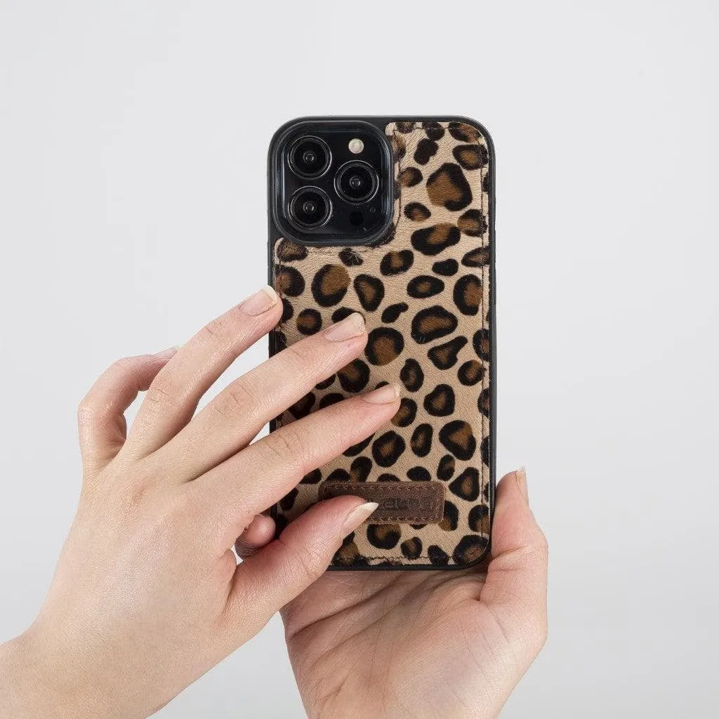 Apple iPhone 13 Series Leather Case with Flexible Back Cover