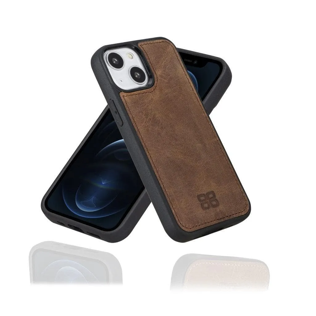 Apple iPhone 13 Series Leather Case with Flexible Back Cover