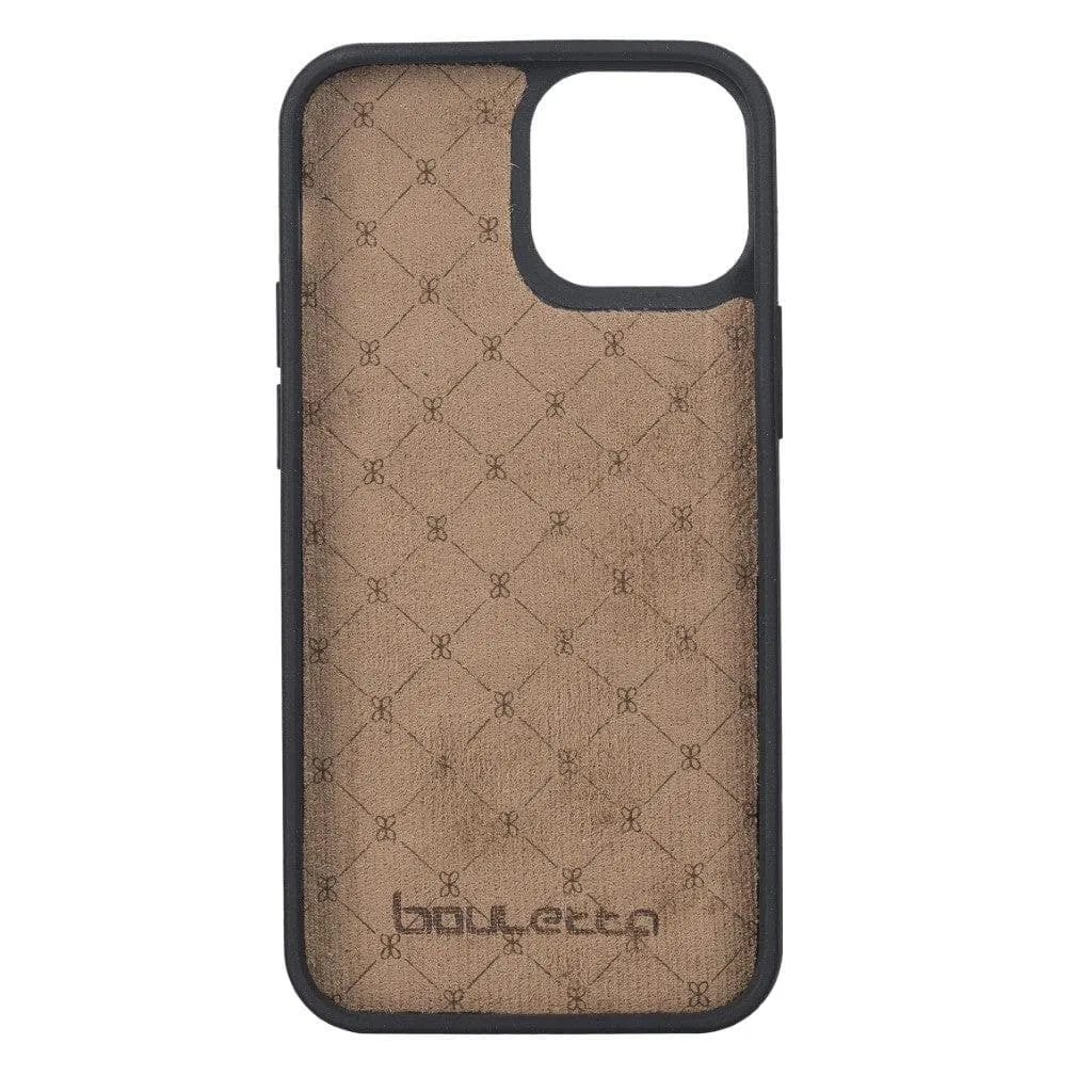 Apple iPhone 13 Series Leather Case with Flexible Back Cover