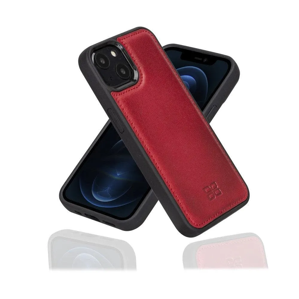 Apple iPhone 13 Series Leather Case with Flexible Back Cover