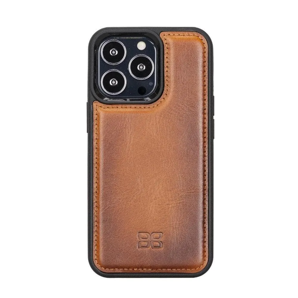 Apple iPhone 13 Series Leather Case with Flexible Back Cover