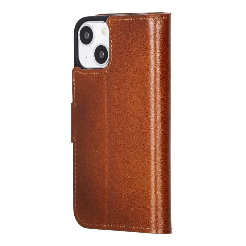 Apple iPhone 13 Series Non-Detachable Leather Wallet Case - WC