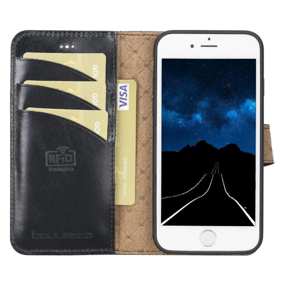 Apple iPhone SE Series Detachable Leather Wallet Case - MW