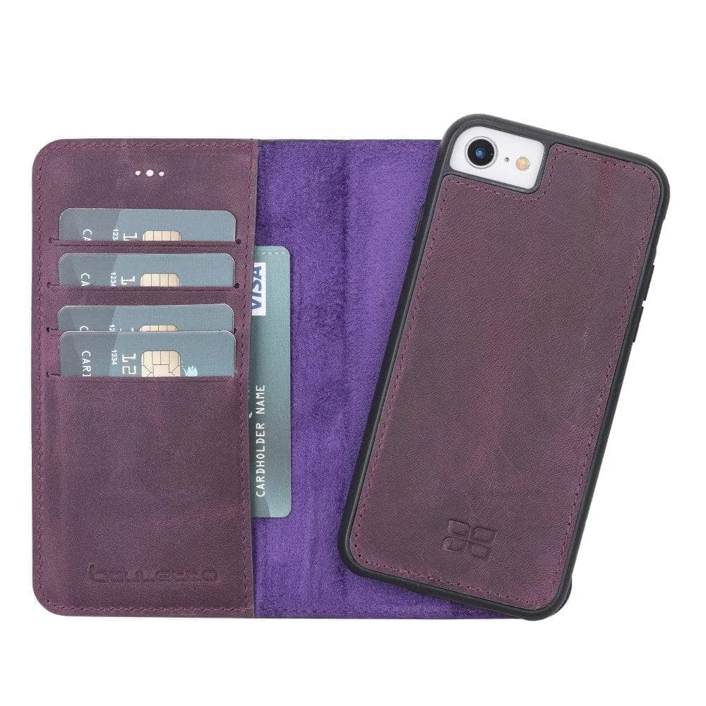 Apple iPhone SE Series Detachable Leather Wallet Case - MW