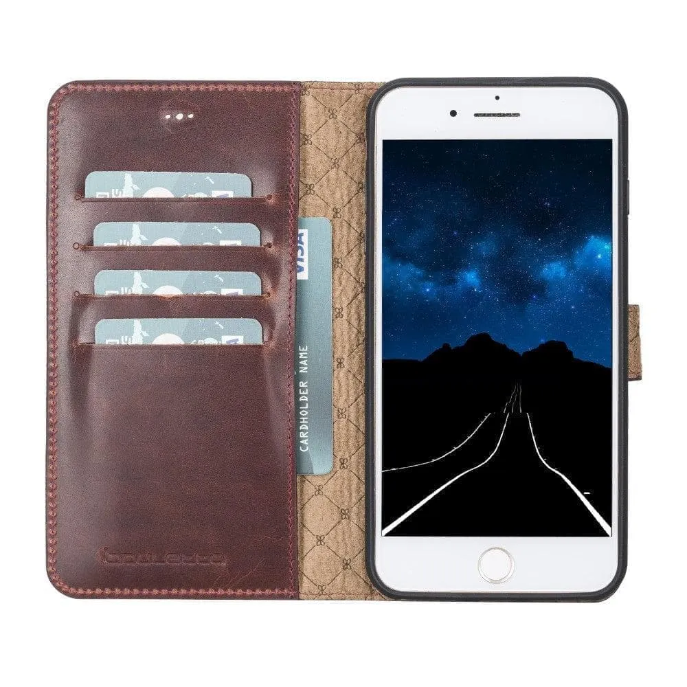 Apple iPhone SE Series Detachable Leather Wallet Case - MW