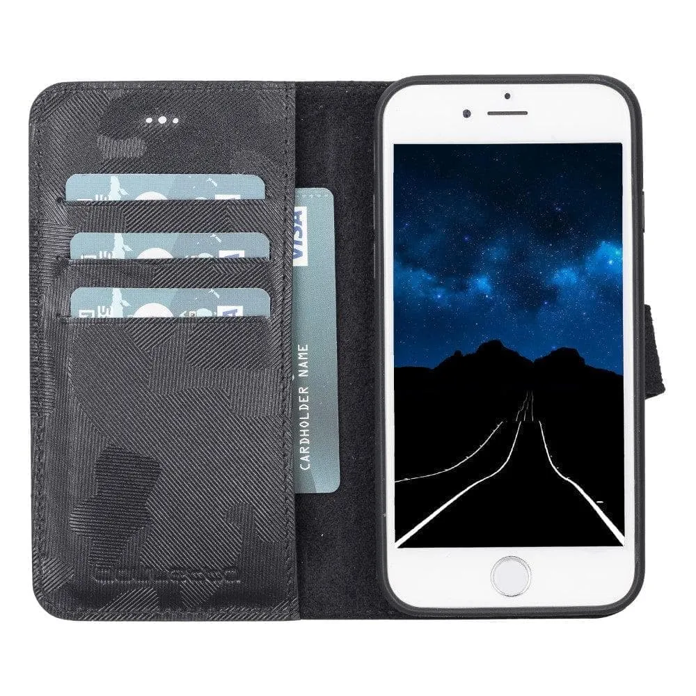 Apple iPhone SE Series Detachable Leather Wallet Case - MW