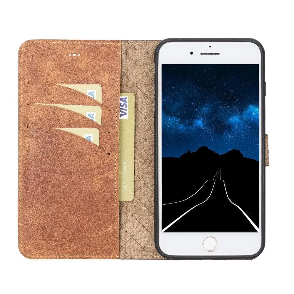 Apple iPhone SE Series Detachable Leather Wallet Case - MW