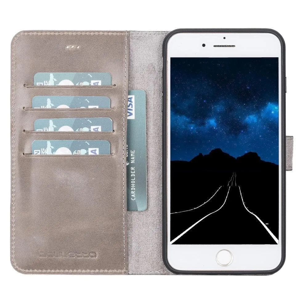 Apple iPhone SE Series Detachable Leather Wallet Case - MW