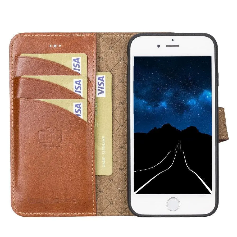 Apple iPhone SE Series Detachable Leather Wallet Case - MW