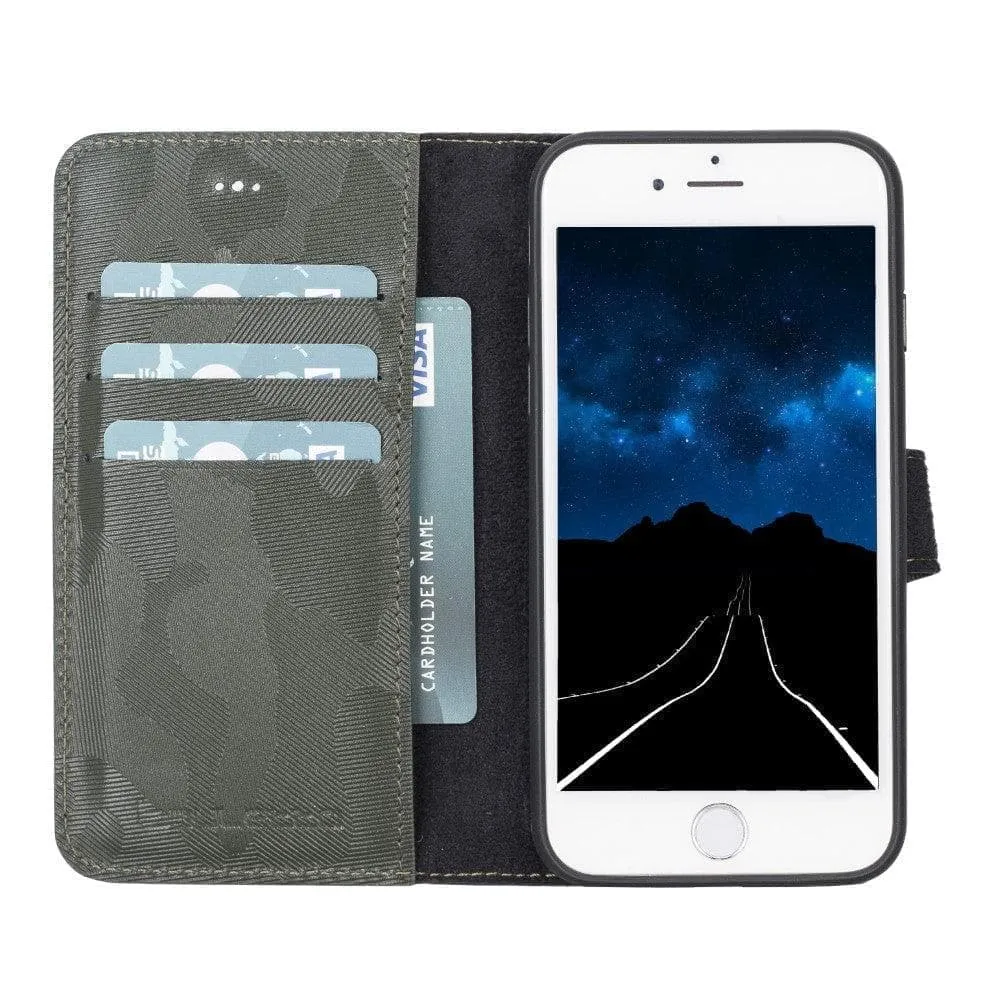 Apple iPhone SE Series Detachable Leather Wallet Case - MW
