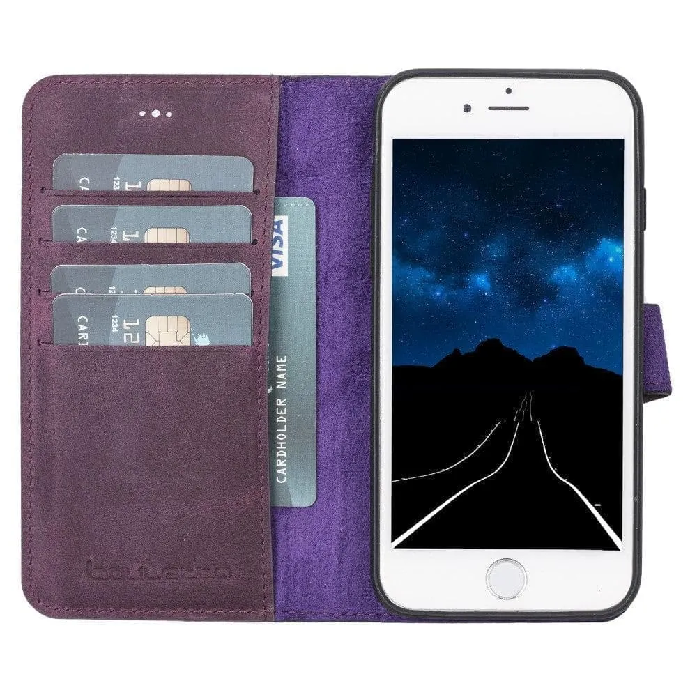 Apple iPhone SE Series Detachable Leather Wallet Case - MW