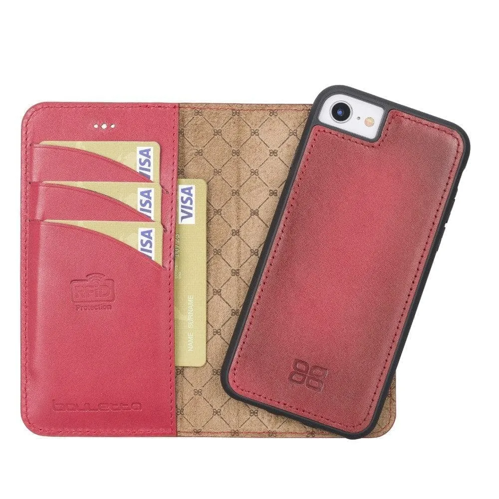 Apple iPhone SE Series Detachable Leather Wallet Case - MW