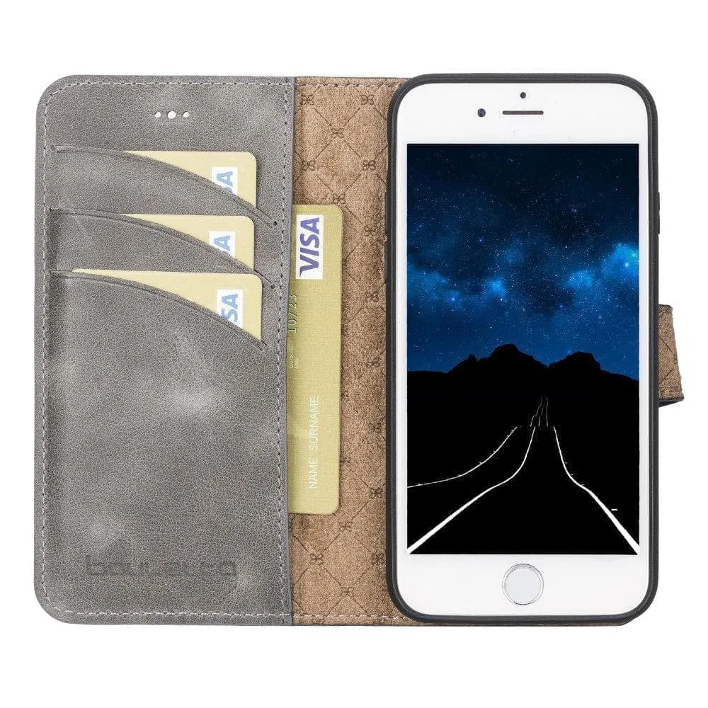 Apple iPhone SE Series Detachable Leather Wallet Case - MW