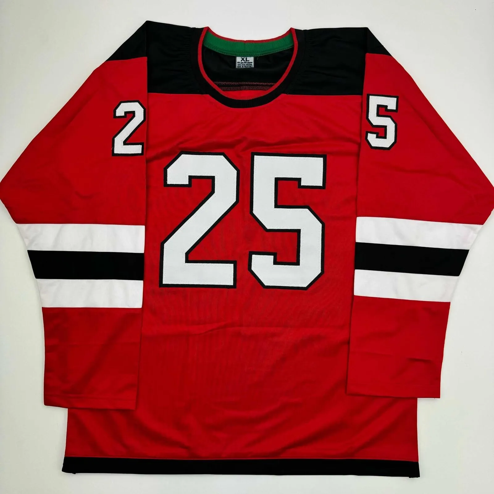 Autographed/Signed Jacob Markstrom New Jersey Red Hockey Jersey JSA COA