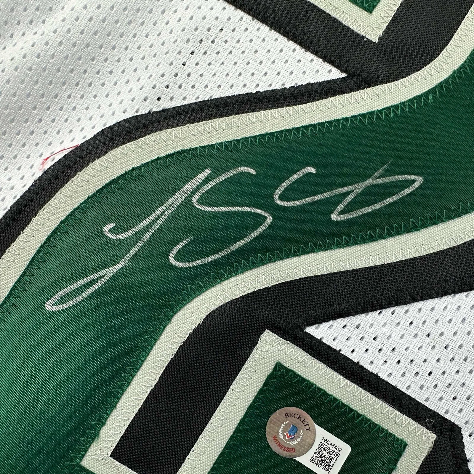 Autographed/Signed LeSean McCoy Philadelphia White Jersey Beckett BAS COA